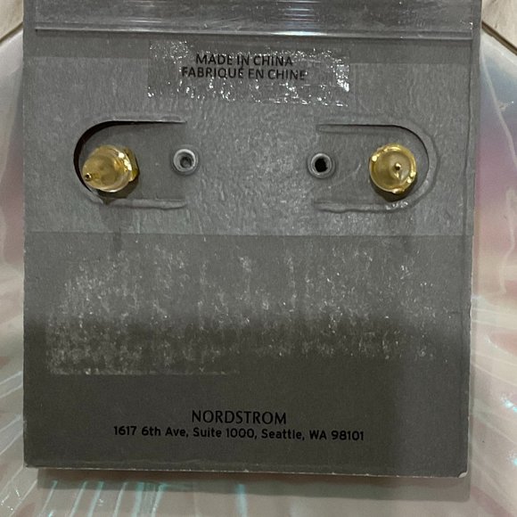 CZ Linear Drop Earrings - Picture 4 of 4